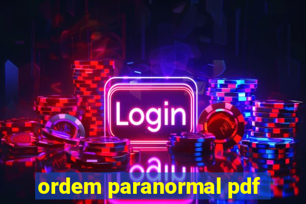 ordem paranormal pdf